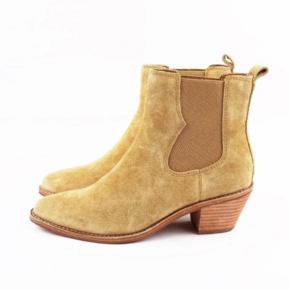 MADEWELL The Watkin Ankle Boots inToffee Suede
